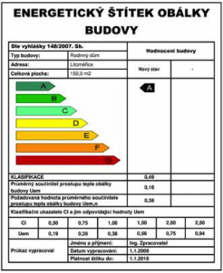 Energetické štítky budov